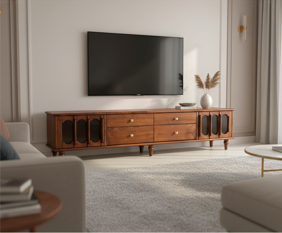 Premium handcrafted furniture in Bangalore with luxury interior design